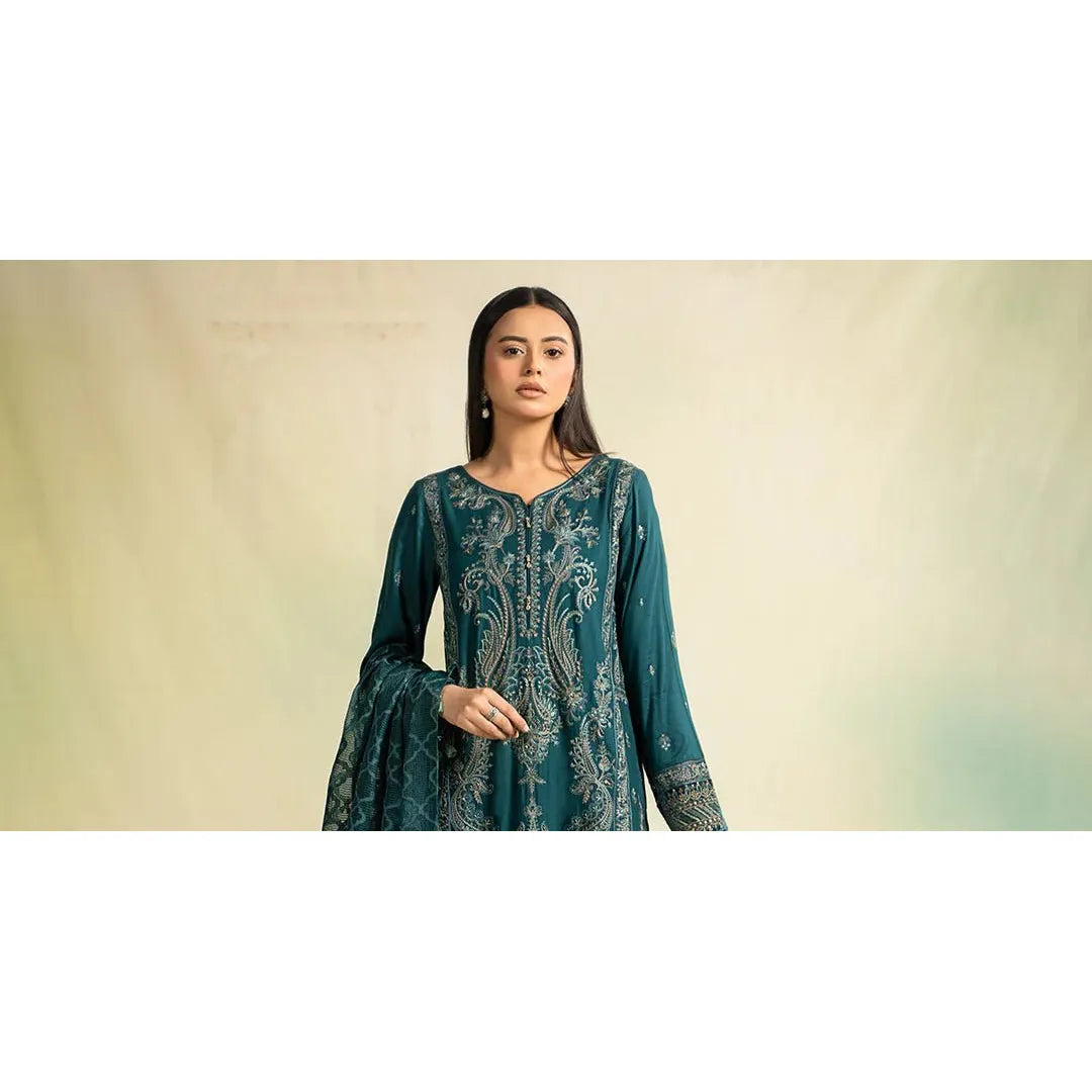 • Clothing: Embroidered/Printed suit for women - Made of best quality fabric - lawn or linen or chiffon - pure silk - Available at Najma Designs & Co. • Jewelry: Gold - plated stud earrings for