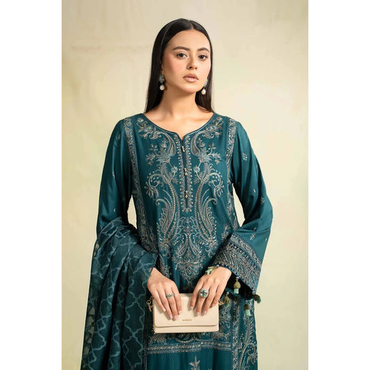 • Clothing: Embroidered/Printed suit for women - Made of best quality fabric - lawn or linen or chiffon - pure silk - Available at Najma Designs & Co. • Jewelry: Gold - plated stud earrings for