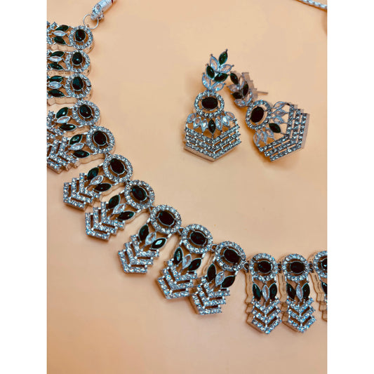 Emerald Necklace Set - NajmaDesigns & Co.