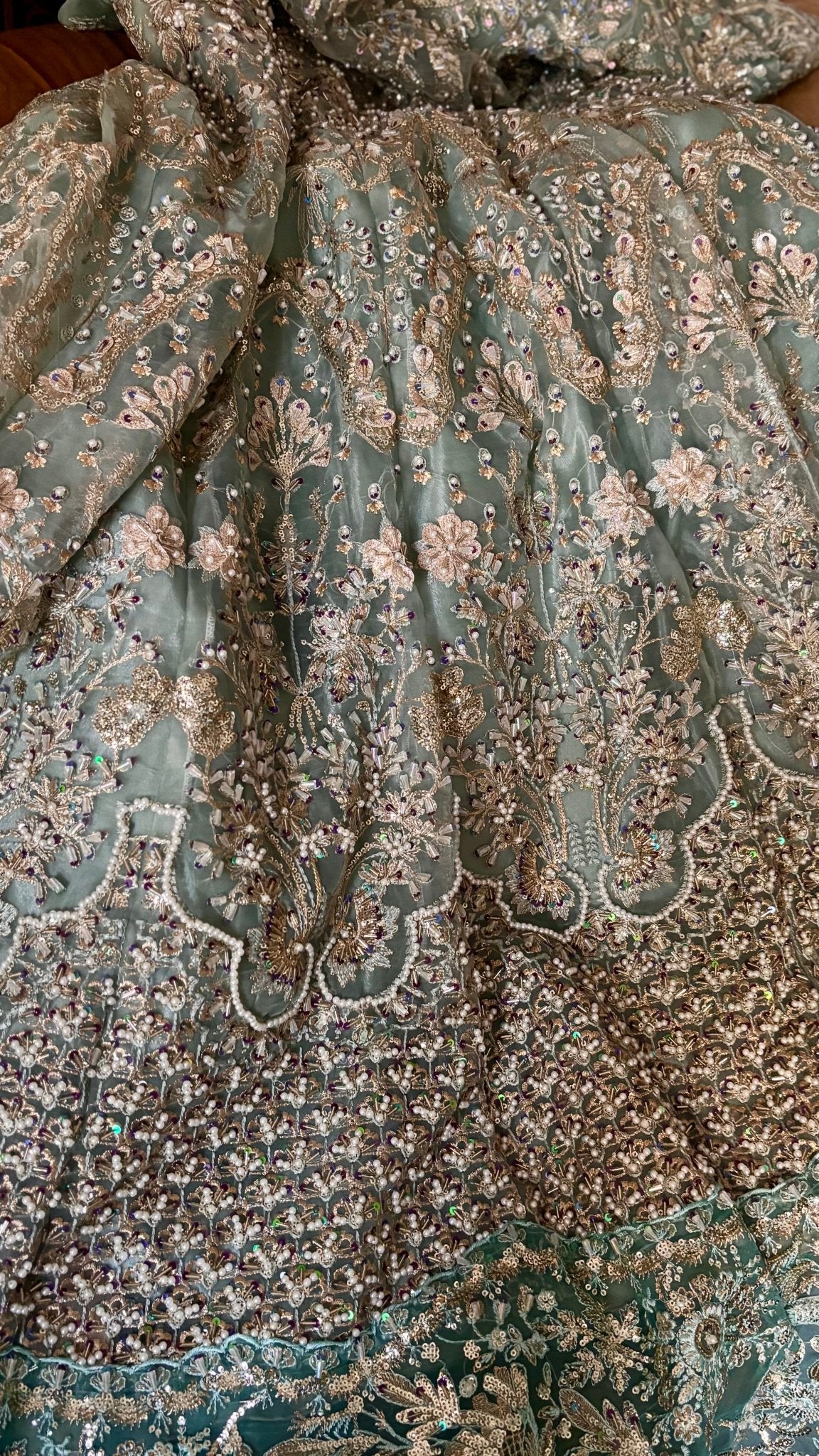 • Clothing: Embroidered/Printed suit for women - Made of best quality fabric - lawn or linen or chiffon - pure silk - Available at Najma Designs & Co. • Jewelry: Gold - plated stud earrings for