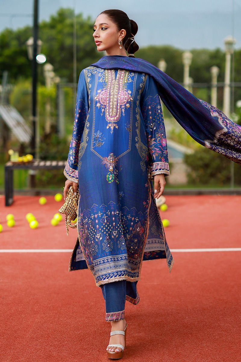 • Clothing: Embroidered/Printed suit for women - Made of best quality fabric - lawn or linen or chiffon - pure silk - Available at Najma Designs & Co. • Jewelry: Gold - plated stud earrings for