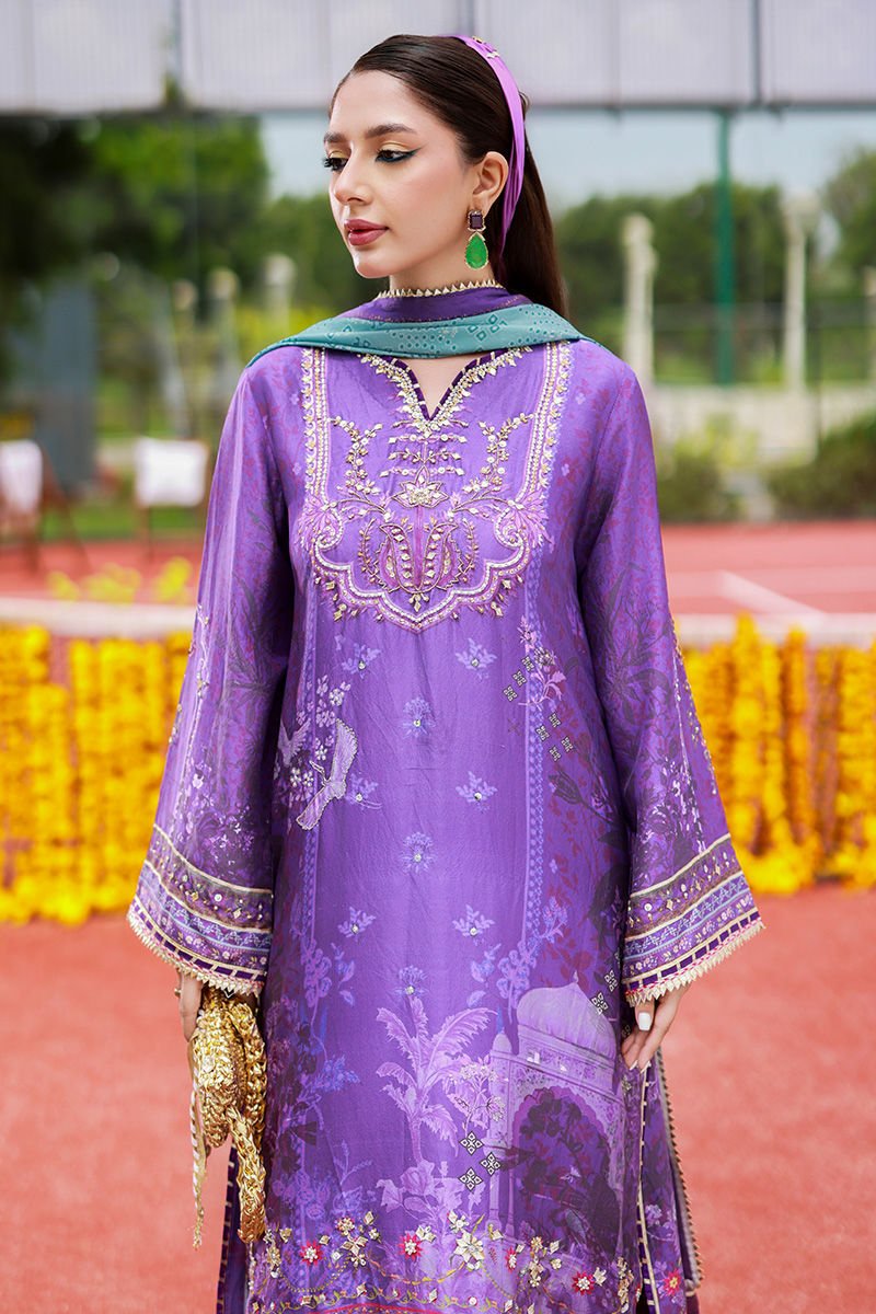 • Clothing: Embroidered/Printed suit for women - Made of best quality fabric - lawn or linen or chiffon - pure silk - Available at Najma Designs & Co. • Jewelry: Gold - plated stud earrings for
