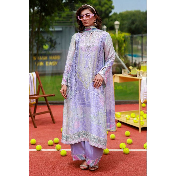 • Clothing: Embroidered/Printed suit for women - Made of best quality fabric - lawn or linen or chiffon - pure silk - Available at Najma Designs & Co. • Jewelry: Gold - plated stud earrings for