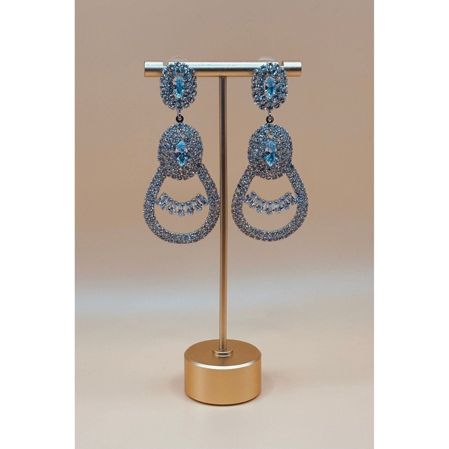 Bridal Rhinestone Dangling Earring