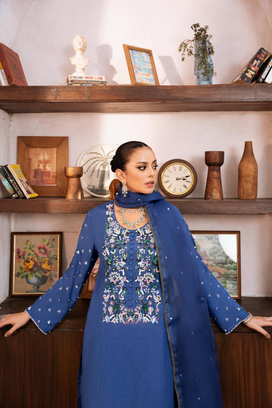 • Clothing: Embroidered/Printed suit for women - Made of best quality fabric - lawn or linen or chiffon - pure silk - Available at Najma Designs & Co. • Jewelry: Gold - plated stud earrings for