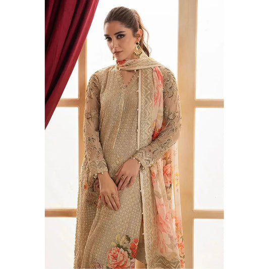 Charizma Luxury Chiffon Embroidered Suit – Perfect for weddings, bridal events, and festive occasions. Elegant Pakistani designer wear 2024.