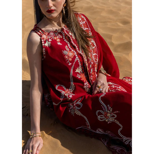 • Clothing: Embroidered/Printed suit for women - Made of best quality fabric - lawn or linen or chiffon - pure silk - Available at Najma Designs & Co. • Jewelry: Gold - plated stud earrings for