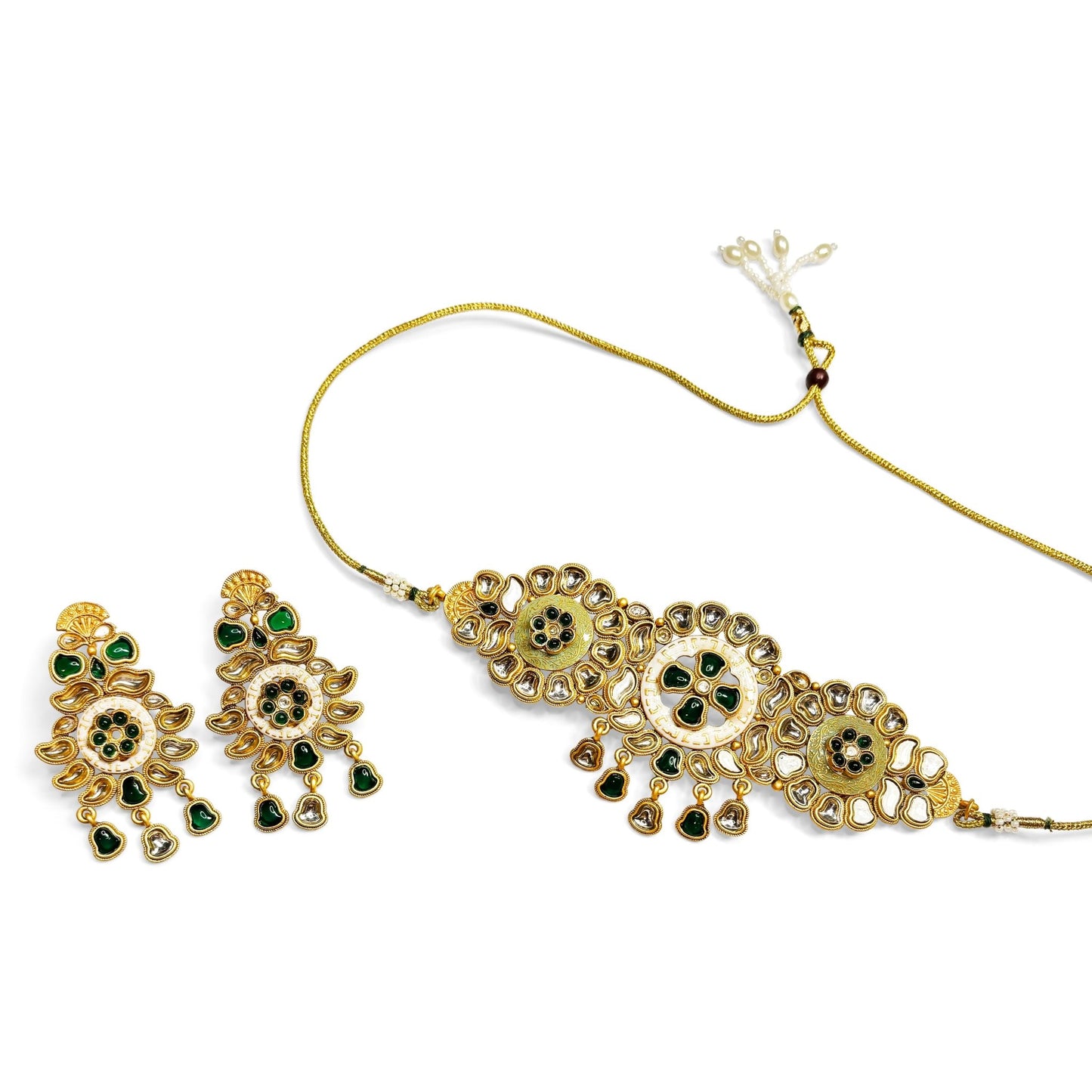 • Clothing: Embroidered/Printed suit for women - Made of best quality fabric - lawn or linen or chiffon - pure silk - Available at Najma Designs & Co. • Jewelry: Gold - plated stud earrings for