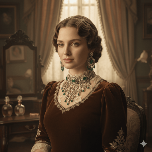 • Clothing: Embroidered/Printed suit for women - Made of best quality fabric - lawn or linen or chiffon - pure silk - Available at Najma Designs & Co. • Jewelry: Gold - plated stud earrings for