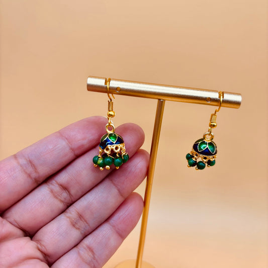 • Clothing: Embroidered/Printed suit for women - Made of best quality fabric - lawn or linen or chiffon - pure silk - Available at Najma Designs & Co. • Jewelry: Gold - plated stud earrings for