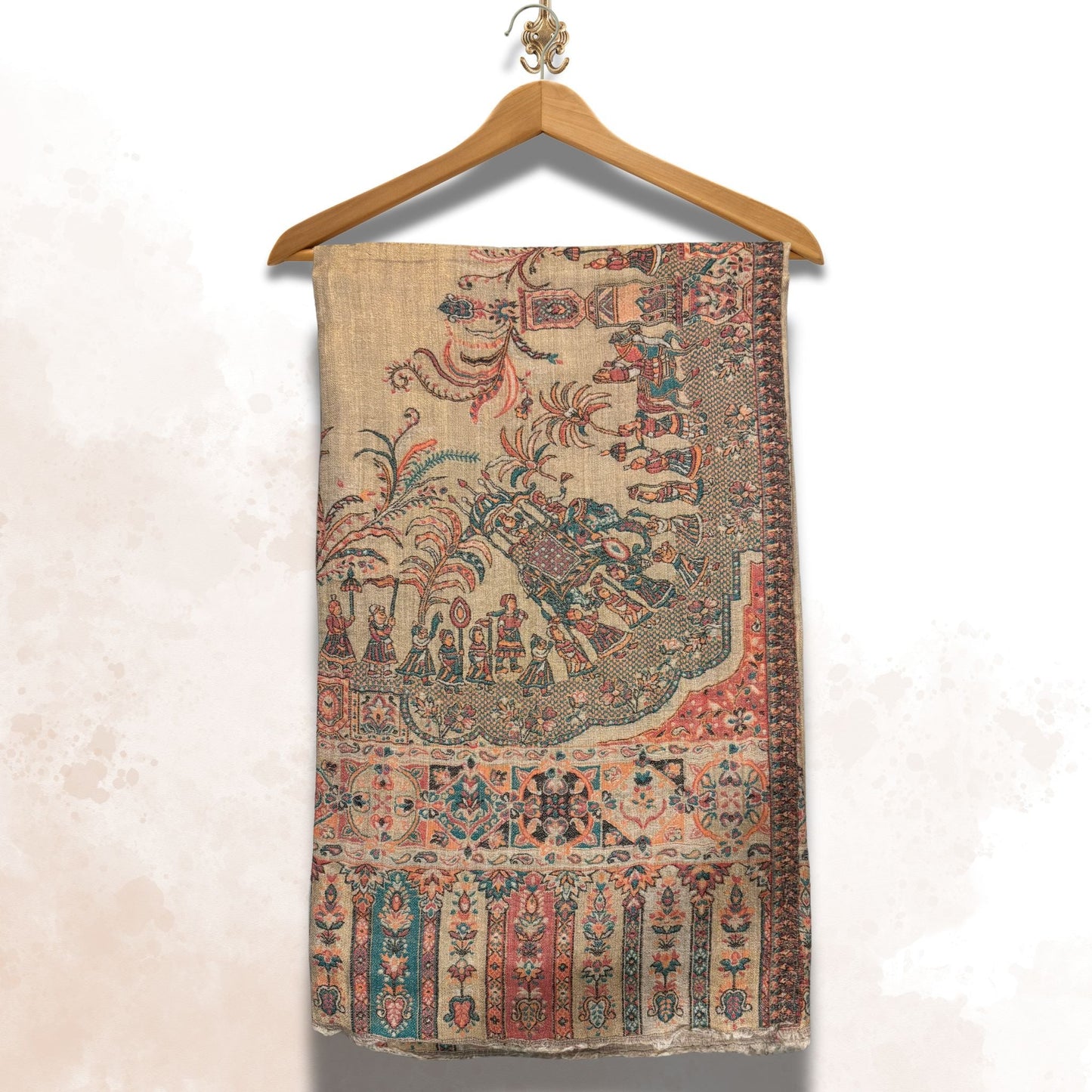 • Clothing: Embroidered/Printed suit for women - Made of best quality fabric - lawn or linen or chiffon - pure silk - Available at Najma Designs & Co. • Jewelry: Gold - plated stud earrings for