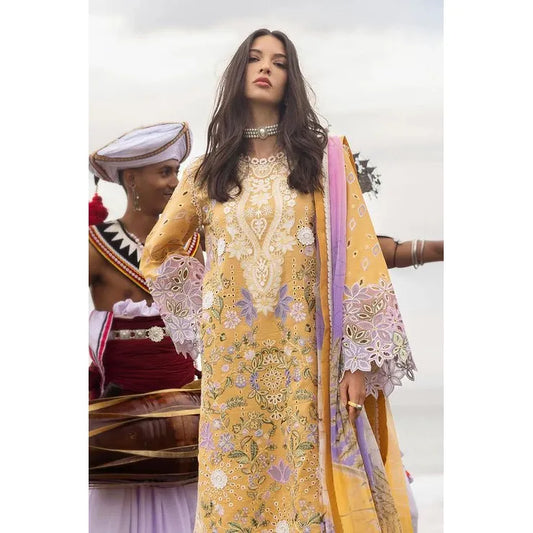 • Clothing: Embroidered/Printed suit for women - Made of best quality fabric - lawn or linen or chiffon - pure silk - Available at Najma Designs & Co. • Jewelry: Gold - plated stud earrings for