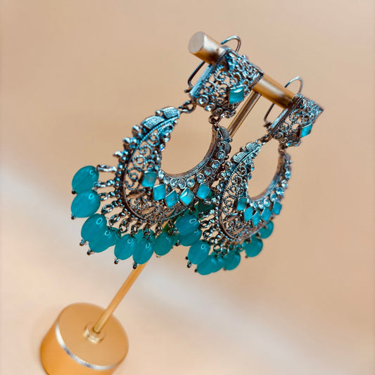 • Clothing: Embroidered/Printed suit for women - Made of best quality fabric - lawn or linen or chiffon - pure silk - Available at Najma Designs & Co. • Jewelry: Gold - plated stud earrings for