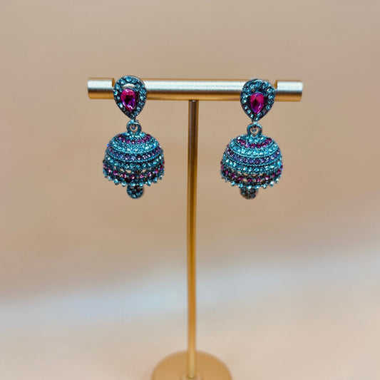 • Clothing: Embroidered/Printed suit for women - Made of best quality fabric - lawn or linen or chiffon - pure silk - Available at Najma Designs & Co. • Jewelry: Gold - plated stud earrings for