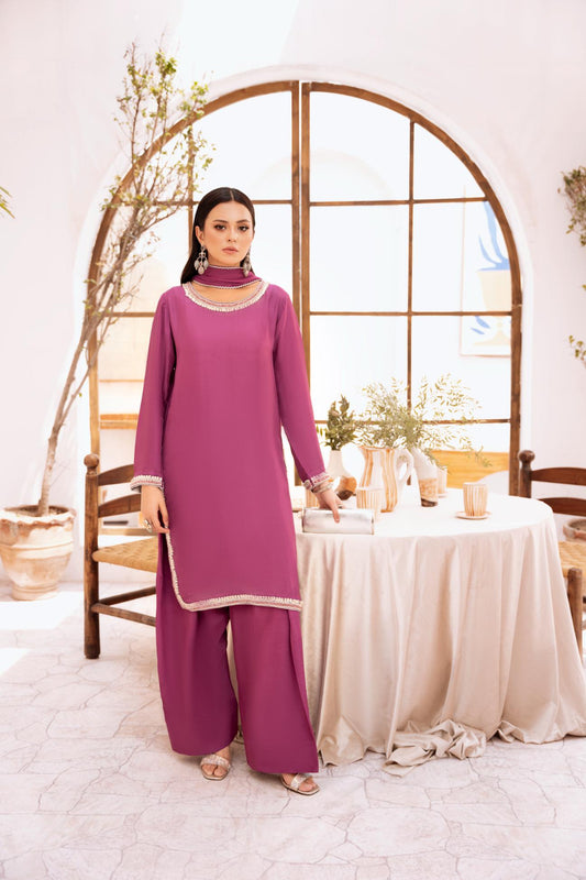 • Clothing: Embroidered/Printed suit for women - Made of best quality fabric - lawn or linen or chiffon - pure silk - Available at Najma Designs & Co. • Jewelry: Gold - plated stud earrings for