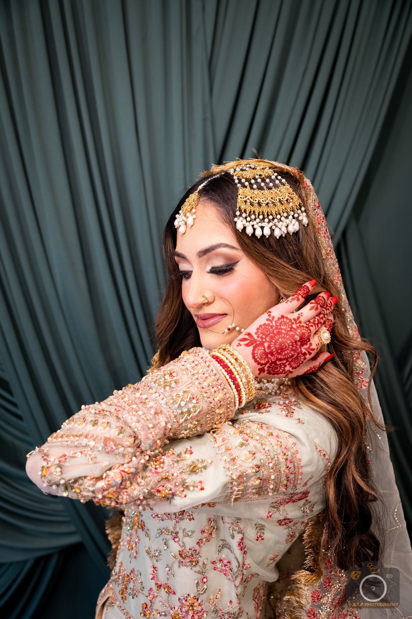 • Clothing: Embroidered/Printed suit for women - Made of best quality fabric - lawn or linen or chiffon - pure silk - Available at Najma Designs & Co. • Jewelry: Gold - plated stud earrings for