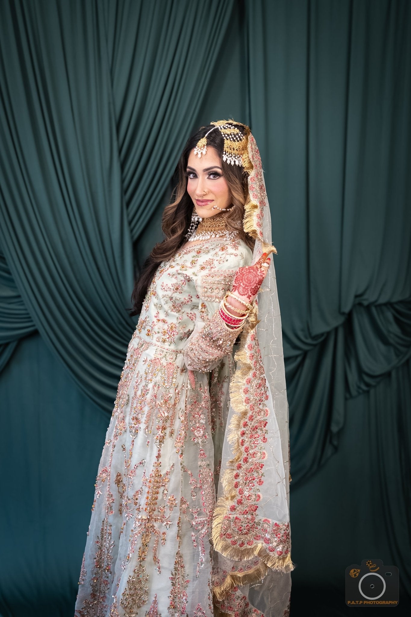 • Clothing: Embroidered/Printed suit for women - Made of best quality fabric - lawn or linen or chiffon - pure silk - Available at Najma Designs & Co. • Jewelry: Gold - plated stud earrings for