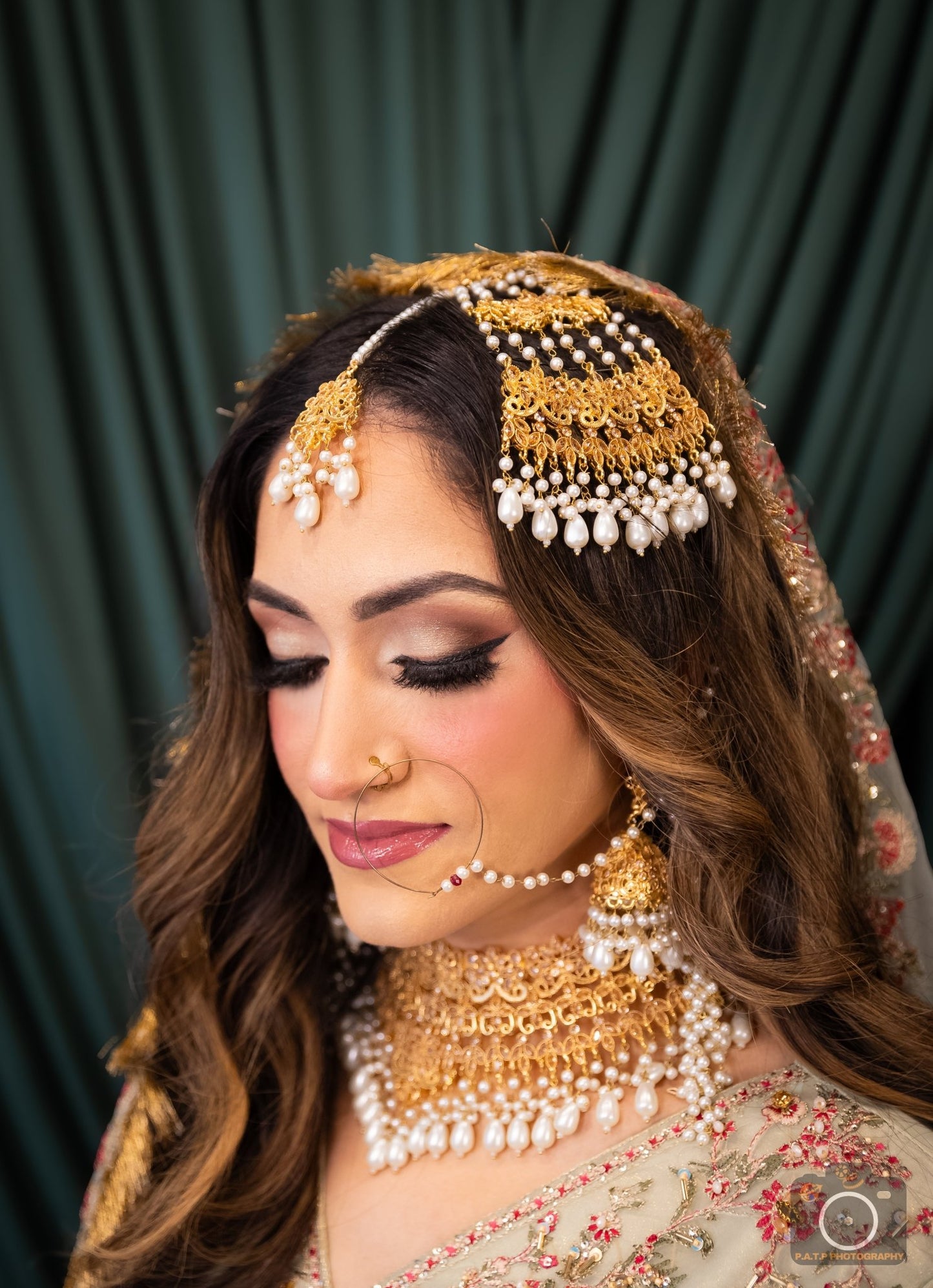 • Clothing: Embroidered/Printed suit for women - Made of best quality fabric - lawn or linen or chiffon - pure silk - Available at Najma Designs & Co. • Jewelry: Gold - plated stud earrings for