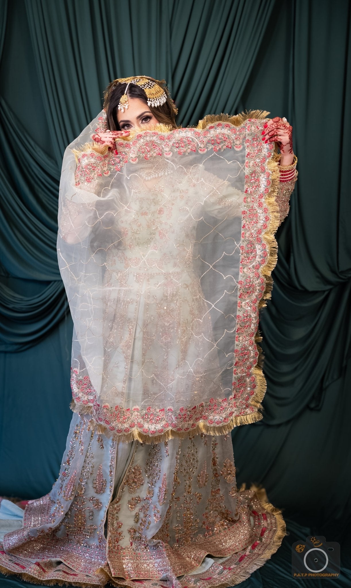 • Clothing: Embroidered/Printed suit for women - Made of best quality fabric - lawn or linen or chiffon - pure silk - Available at Najma Designs & Co. • Jewelry: Gold - plated stud earrings for