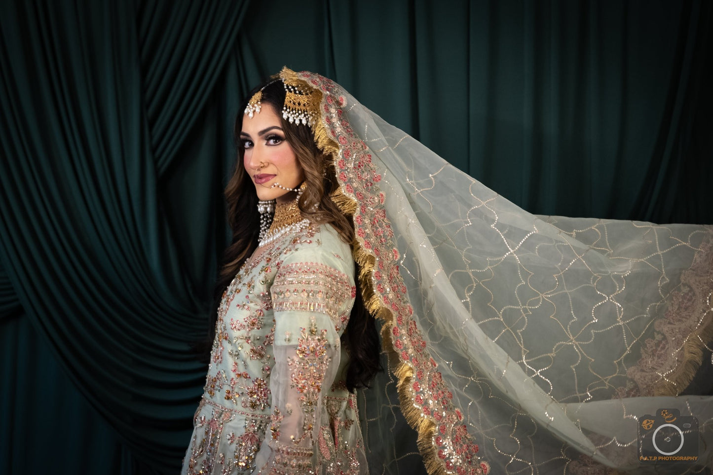 • Clothing: Embroidered/Printed suit for women - Made of best quality fabric - lawn or linen or chiffon - pure silk - Available at Najma Designs & Co. • Jewelry: Gold - plated stud earrings for