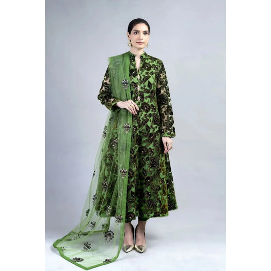 • Clothing: Embroidered/Printed suit for women - Made of best quality fabric - lawn or linen or chiffon - pure silk - Available at Najma Designs & Co. • Jewelry: Gold - plated stud earrings for