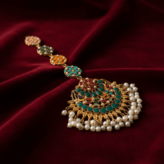 • Clothing: Embroidered/Printed suit for women - Made of best quality fabric - lawn or linen or chiffon - pure silk - Available at Najma Designs & Co. • Jewelry: Gold - plated stud earrings for