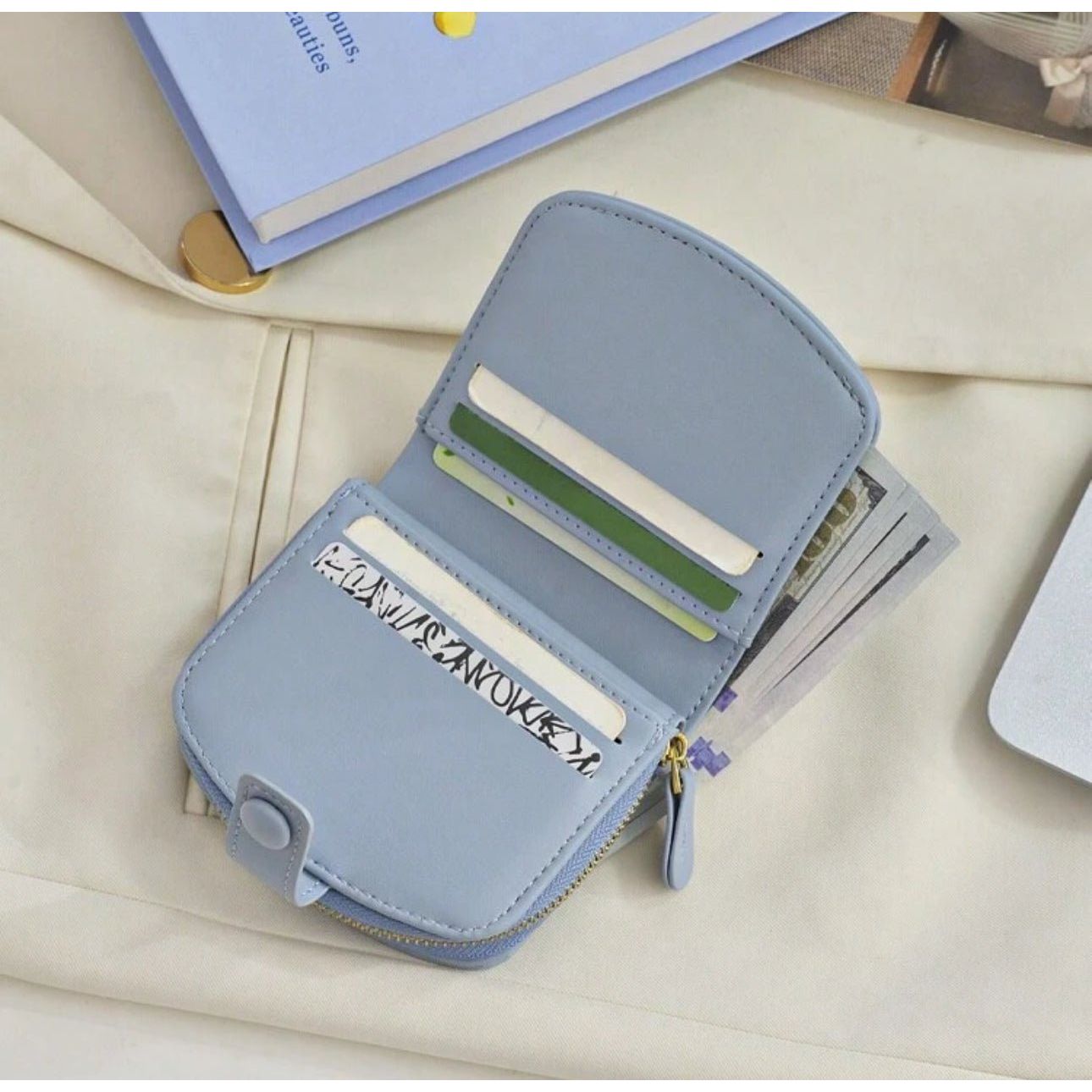 • Clothing: Embroidered/Printed suit for women - Made of best quality fabric - lawn or linen or chiffon - pure silk - Available at Najma Designs & Co. • Jewelry: Gold - plated stud earrings for