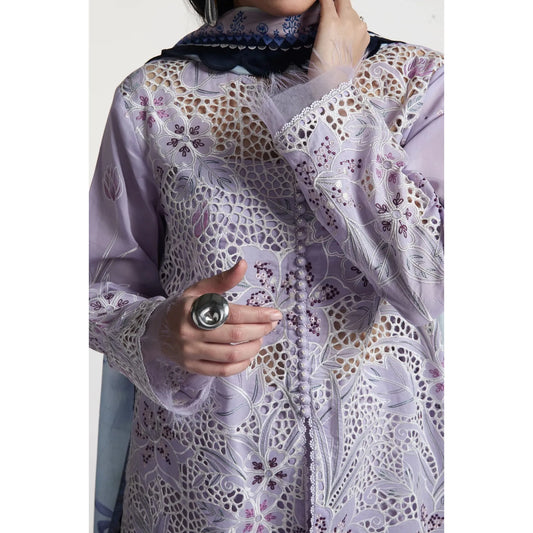 • Clothing: Embroidered/Printed suit for women - Made of best quality fabric - lawn or linen or chiffon - pure silk - Available at Najma Designs & Co. • Jewelry: Gold - plated stud earrings for