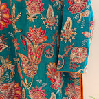 Meher Sea Green Silk Suit - NajmaDesigns & Co.