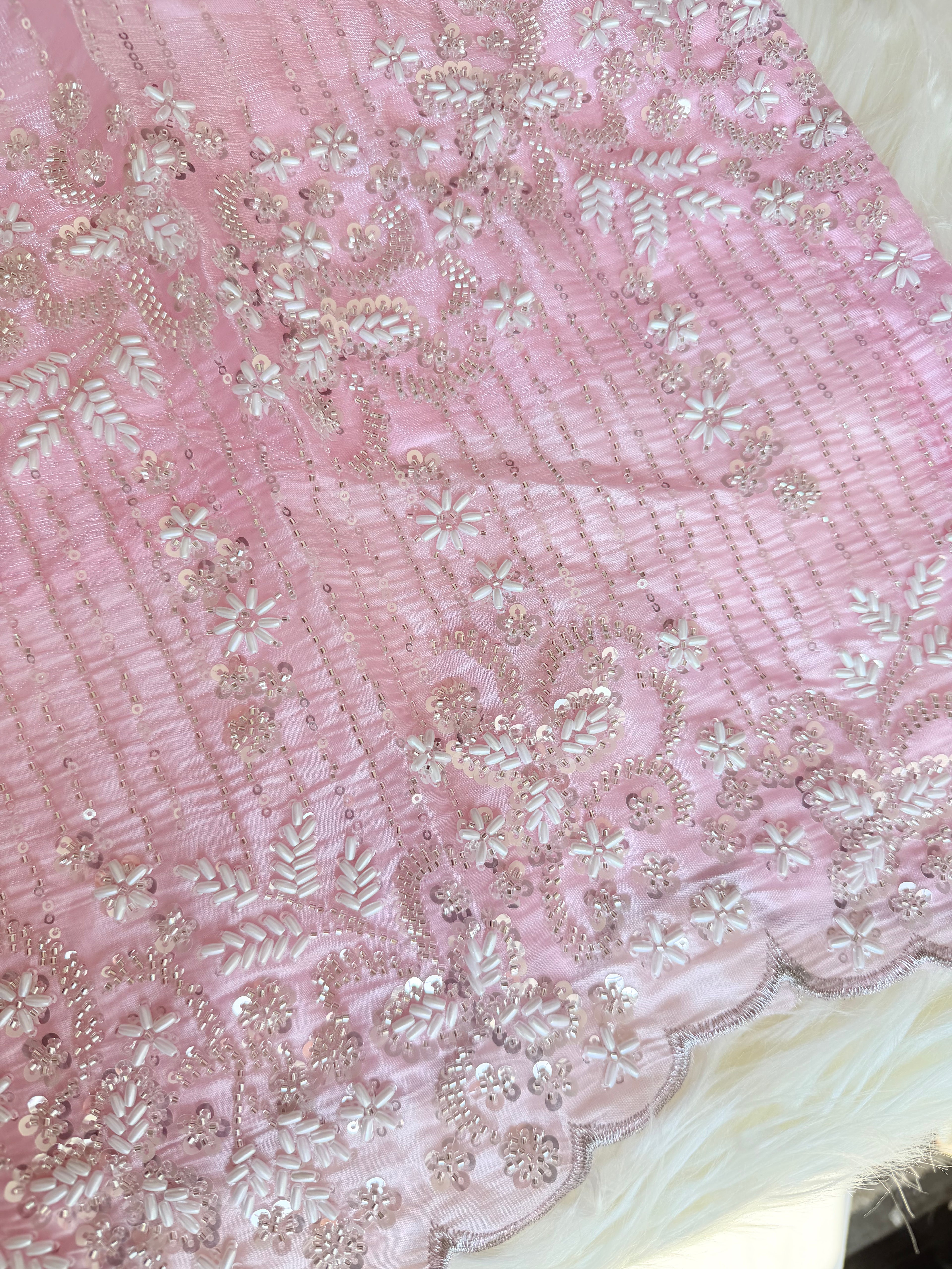 Bubblegum Pink Embroidered 3 Piece Suit