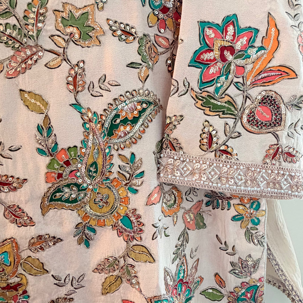 Ivory Noor Silk Ensemble Silk Set