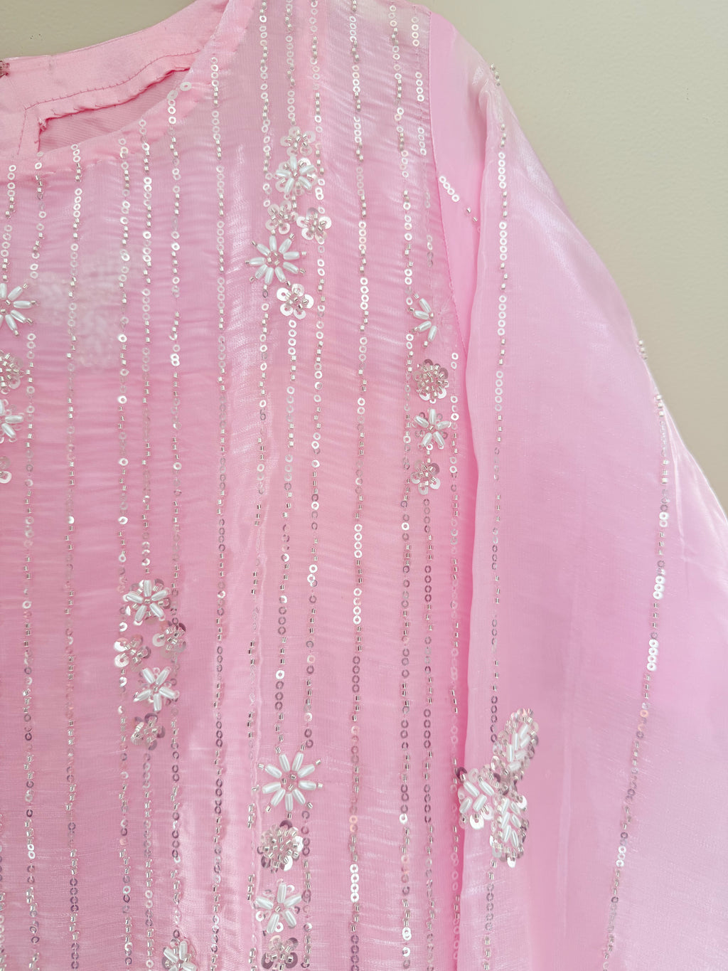 Bubblegum Pink Embroidered 3 Piece Suit
