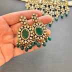 Emerald Duchess Set – Handcrafted Kundan Jewelry - NajmaDesigns & Co.