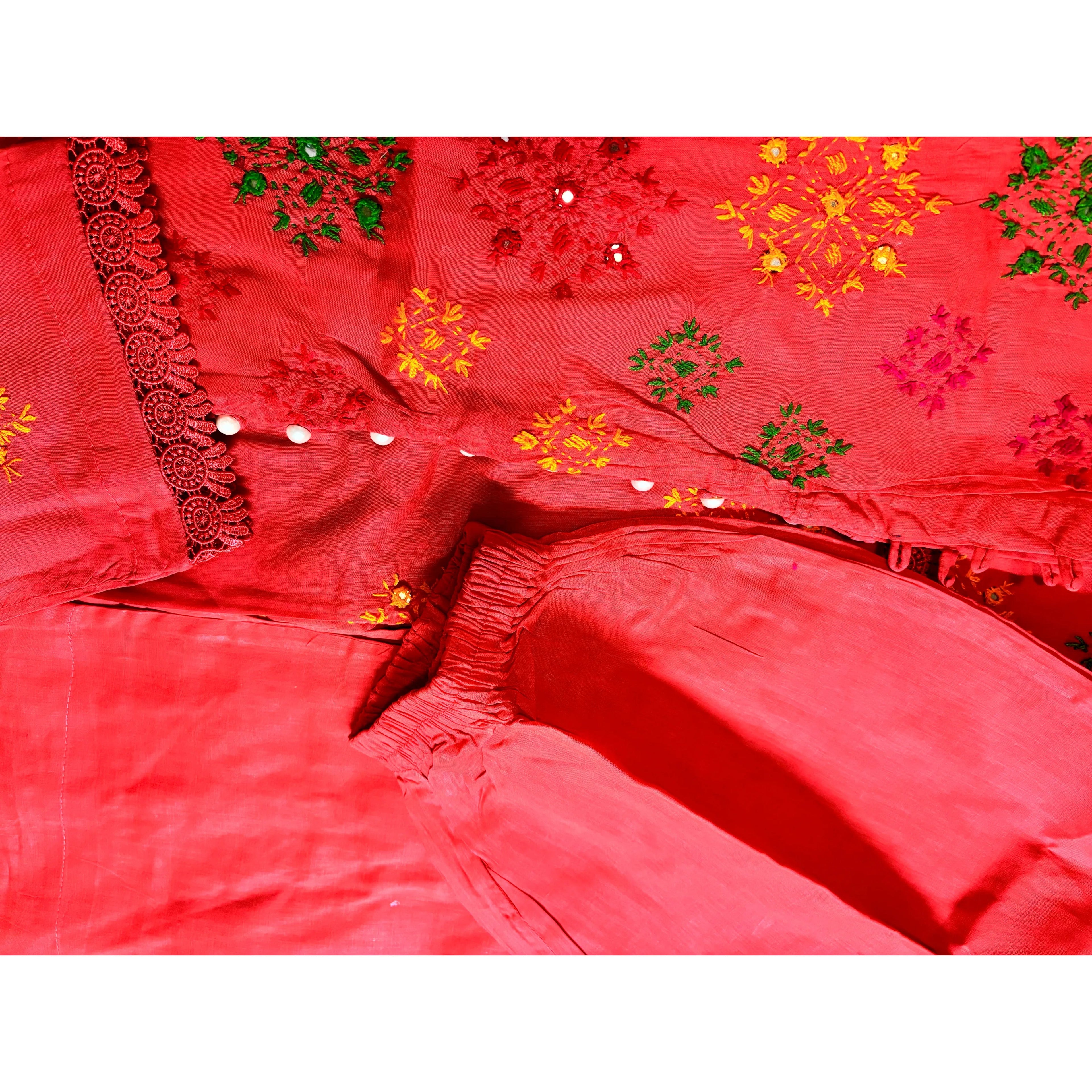Stitched Hand embroidered suits - Bhawalpur - NajmaDesigns & Co.
