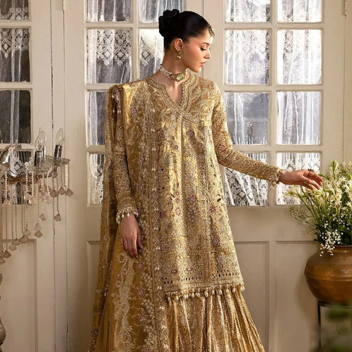 • Clothing: Embroidered/Printed suit for women - Made of best quality fabric - lawn or linen or chiffon - pure silk - Available at Najma Designs & Co. • Jewelry: Gold - plated stud earrings for