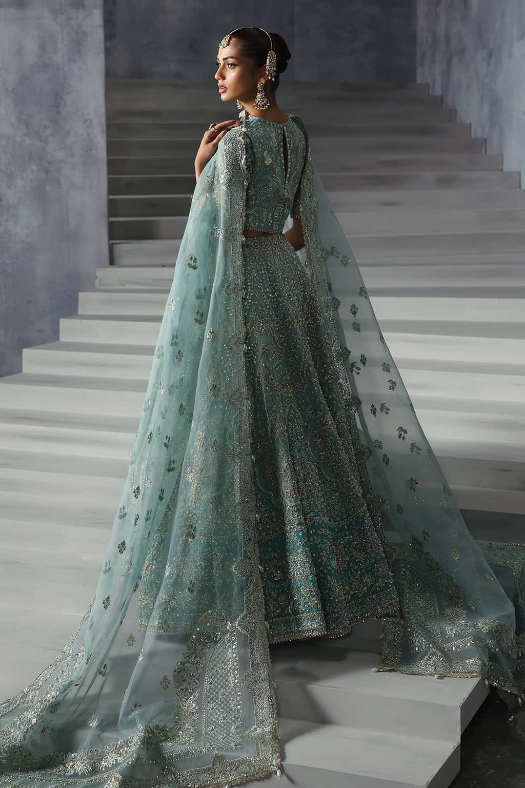 • Clothing: Embroidered/Printed suit for women - Made of best quality fabric - lawn or linen or chiffon - pure silk - Available at Najma Designs & Co. • Jewelry: Gold - plated stud earrings for