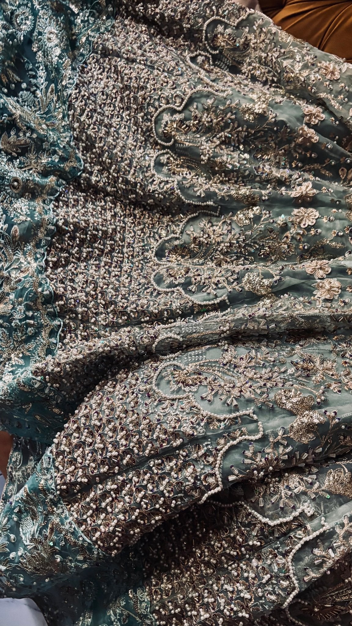 • Clothing: Embroidered/Printed suit for women - Made of best quality fabric - lawn or linen or chiffon - pure silk - Available at Najma Designs & Co. • Jewelry: Gold - plated stud earrings for