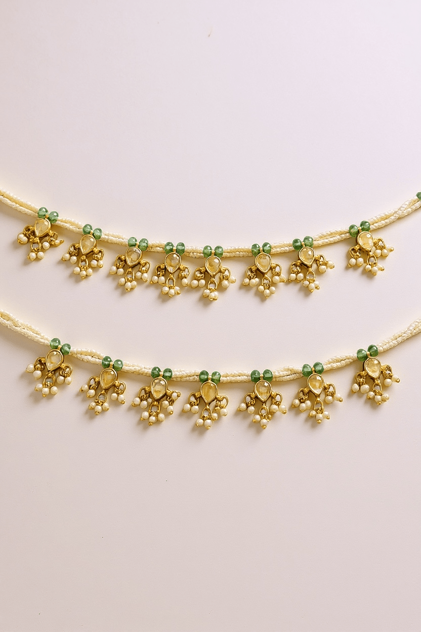 • Clothing: Embroidered/Printed suit for women - Made of best quality fabric - lawn or linen or chiffon - pure silk - Available at Najma Designs & Co. • Jewelry: Gold - plated stud earrings for