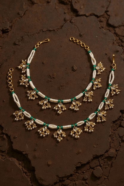 • Clothing: Embroidered/Printed suit for women - Made of best quality fabric - lawn or linen or chiffon - pure silk - Available at Najma Designs & Co. • Jewelry: Gold - plated stud earrings for