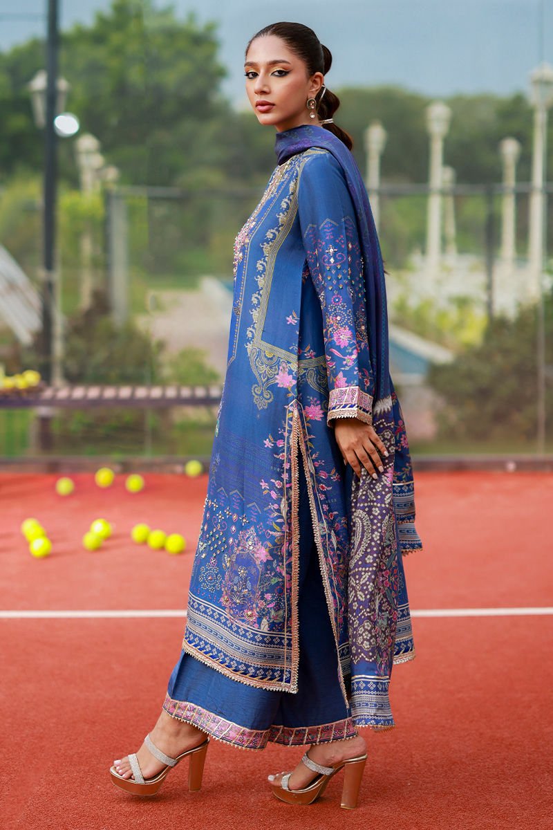 • Clothing: Embroidered/Printed suit for women - Made of best quality fabric - lawn or linen or chiffon - pure silk - Available at Najma Designs & Co. • Jewelry: Gold - plated stud earrings for