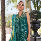 • Clothing: Embroidered/Printed suit for women - Made of best quality fabric - lawn or linen or chiffon - pure silk - Available at Najma Designs & Co. • Jewelry: Gold - plated stud earrings for