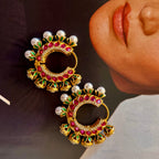 • Clothing: Embroidered/Printed suit for women - Made of best quality fabric - lawn or linen or chiffon - pure silk - Available at Najma Designs & Co. • Jewelry: Gold - plated stud earrings for