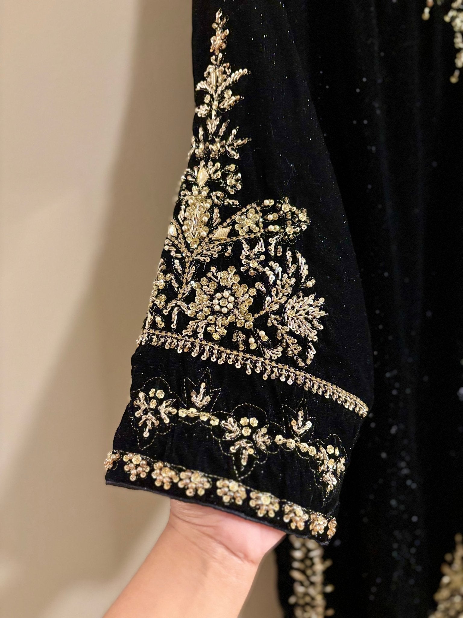 • Clothing: Embroidered/Printed suit for women - Made of best quality fabric - lawn or linen or chiffon - pure silk - Available at Najma Designs & Co. • Jewelry: Gold - plated stud earrings for