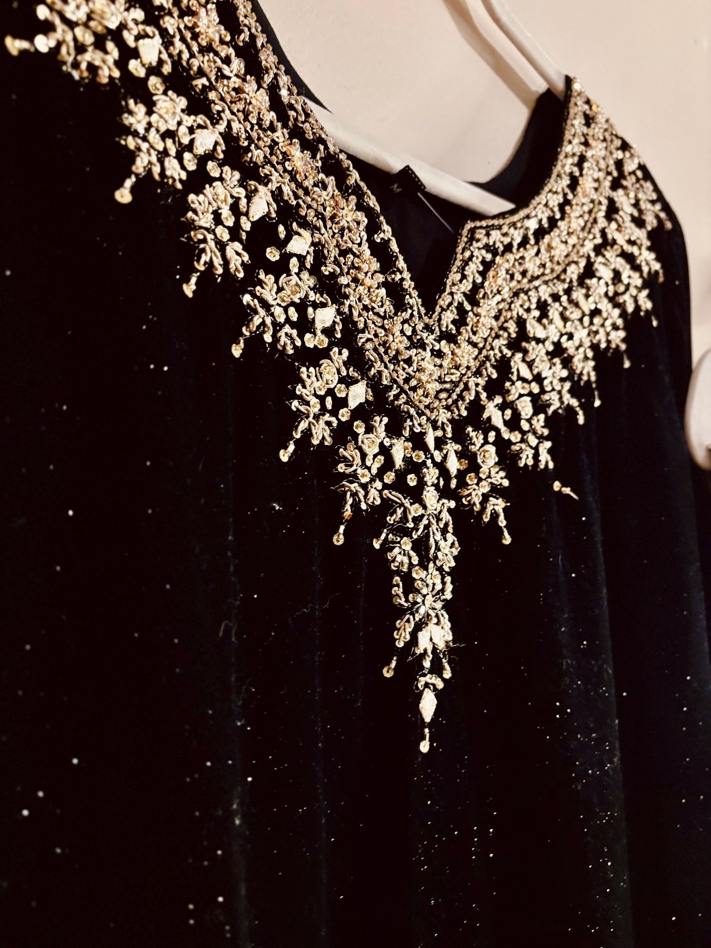 • Clothing: Embroidered/Printed suit for women - Made of best quality fabric - lawn or linen or chiffon - pure silk - Available at Najma Designs & Co. • Jewelry: Gold - plated stud earrings for