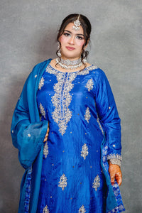 • Clothing: Embroidered/Printed suit for women - Made of best quality fabric - lawn or linen or chiffon - pure silk - Available at Najma Designs & Co. • Jewelry: Gold - plated stud earrings for
