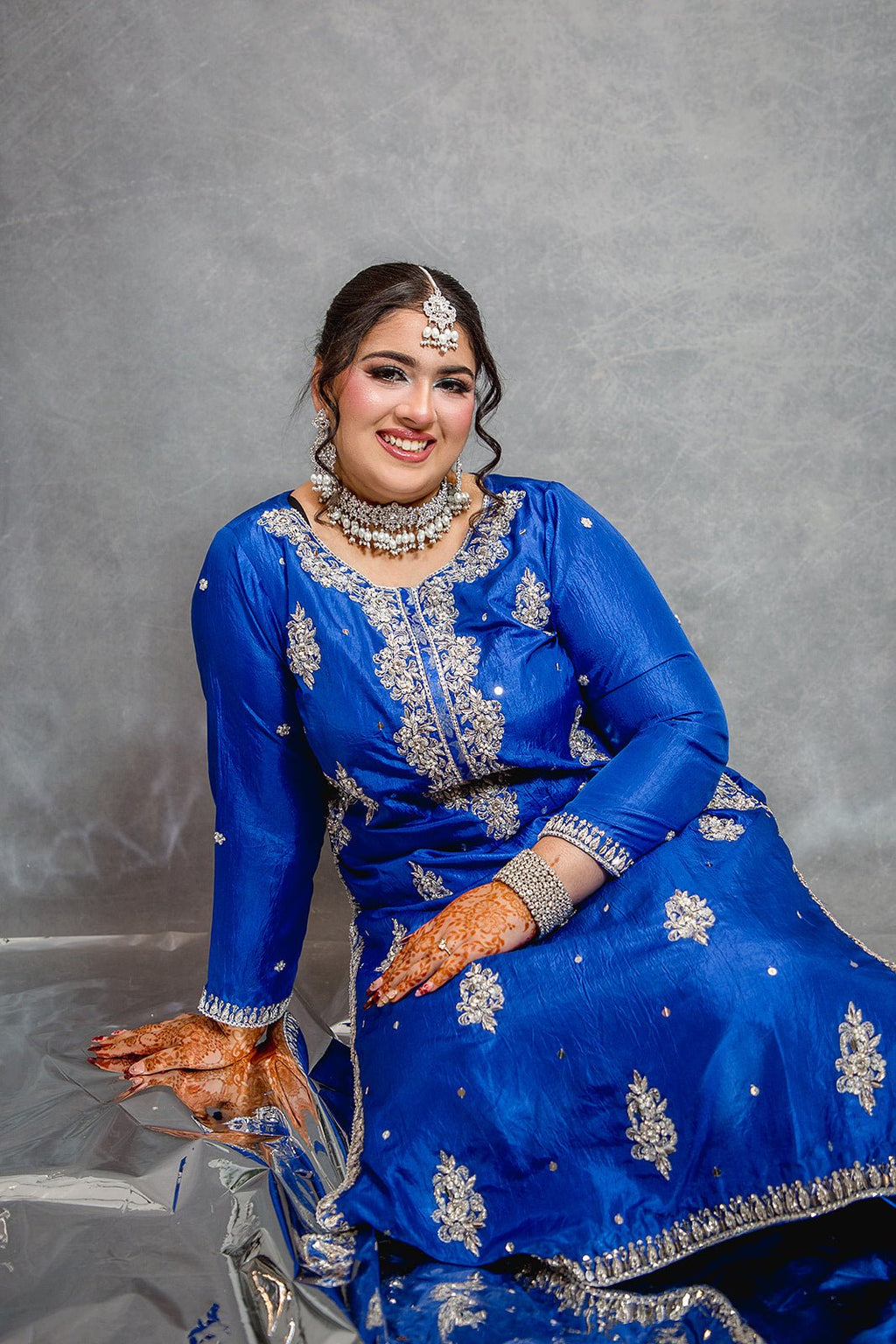 • Clothing: Embroidered/Printed suit for women - Made of best quality fabric - lawn or linen or chiffon - pure silk - Available at Najma Designs & Co. • Jewelry: Gold - plated stud earrings for