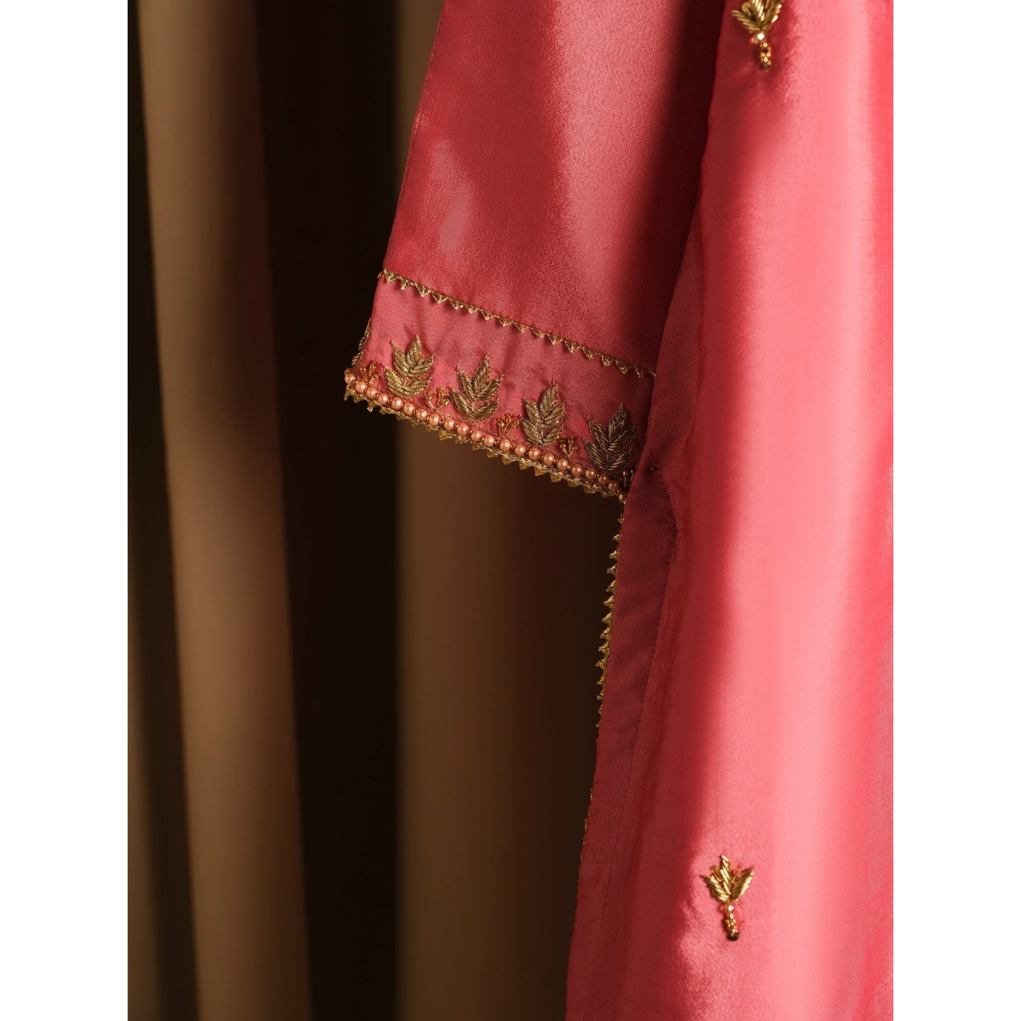 • Clothing: Embroidered/Printed suit for women - Made of best quality fabric - lawn or linen or chiffon - pure silk - Available at Najma Designs & Co. • Jewelry: Gold - plated stud earrings for