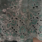 • Clothing: Embroidered/Printed suit for women - Made of best quality fabric - lawn or linen or chiffon - pure silk - Available at Najma Designs & Co. • Jewelry: Gold - plated stud earrings for