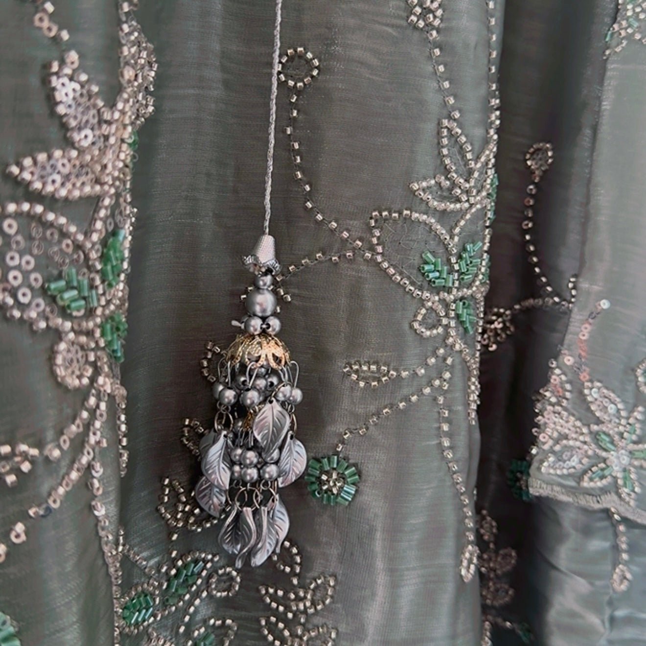 • Clothing: Embroidered/Printed suit for women - Made of best quality fabric - lawn or linen or chiffon - pure silk - Available at Najma Designs & Co. • Jewelry: Gold - plated stud earrings for