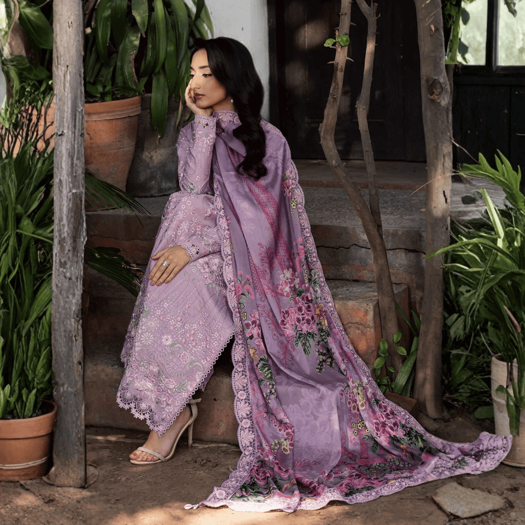 • Clothing: Embroidered/Printed suit for women - Made of best quality fabric - lawn or linen or chiffon - pure silk - Available at Najma Designs & Co. • Jewelry: Gold - plated stud earrings for